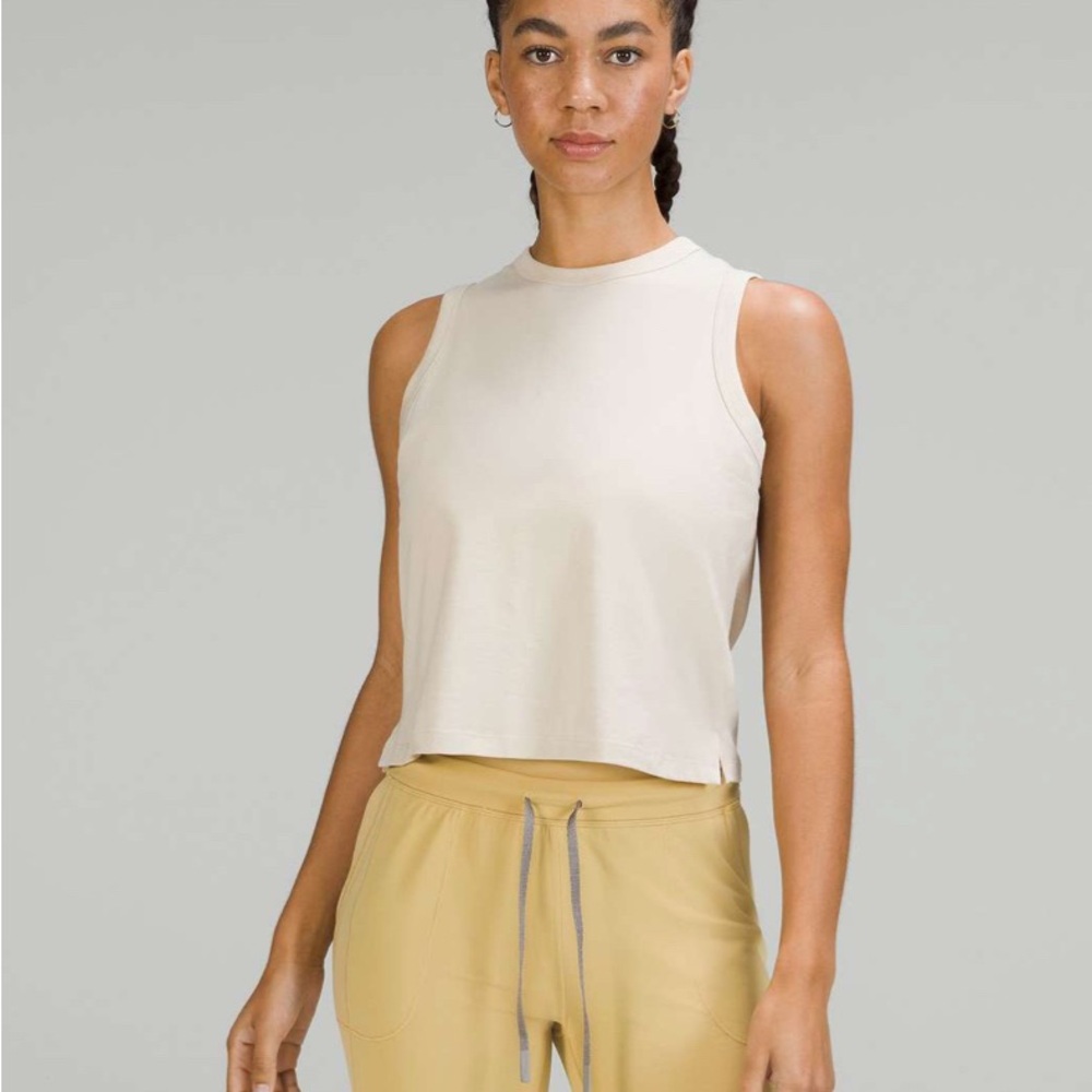 Lululemon Classic-Fit Cotton-Blend Tank Top
Natural Ivory